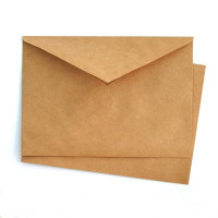 Конверт крафт А6, треуголяный клапан, 80 гр/м2