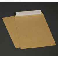 Конверт крафт А4, 229*324 коричневый, 90г, отрывная лента, клапан по короткой стороне 250 шт/уп.